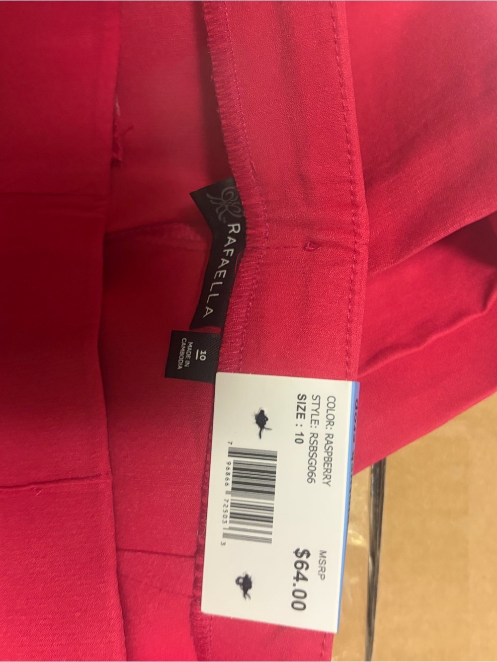 Rafaella Raspberry Pintuck Crop Pants - Picture 2 of 2